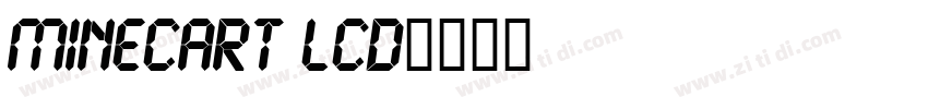 Minecart LCD字体转换